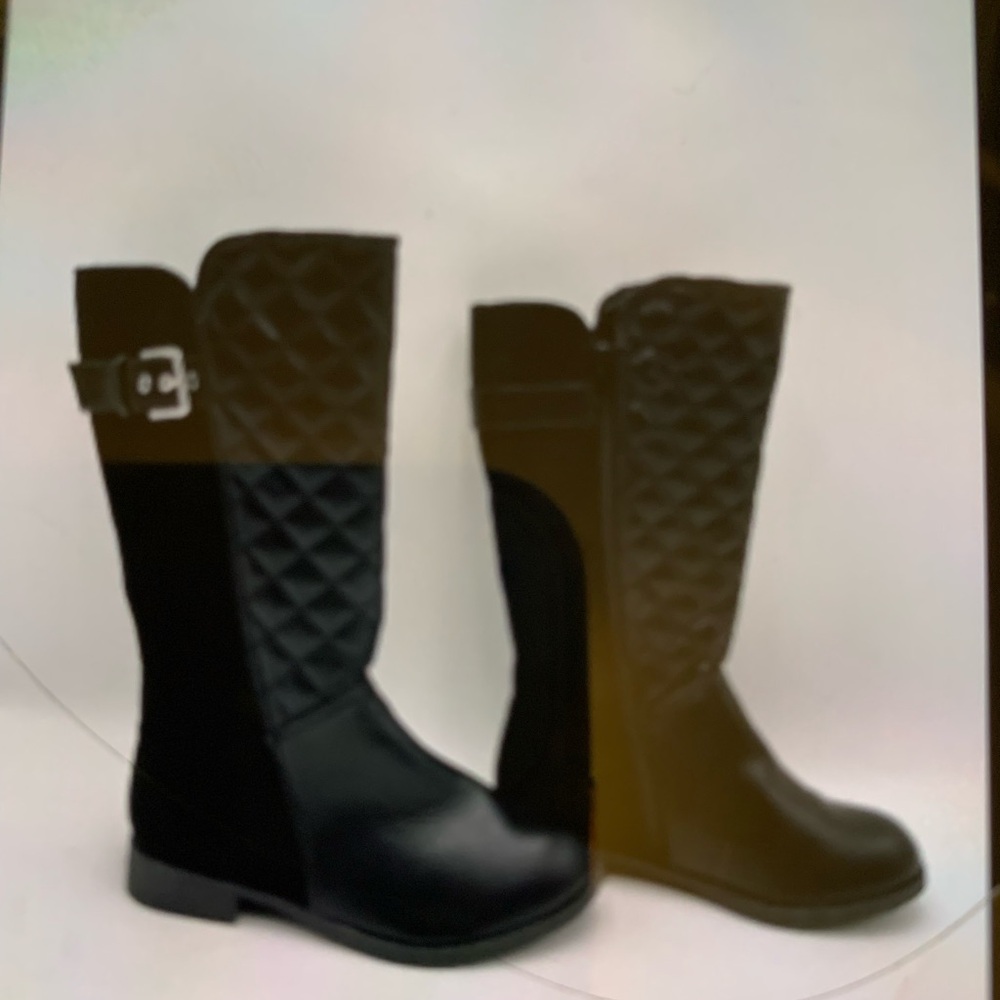 Olive &Edie Teagan kids black boots